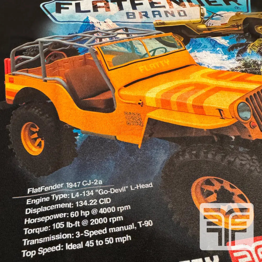 FLATFENDER 2A TEE / MEGA-THICK 100% COTTON - CLOTHING