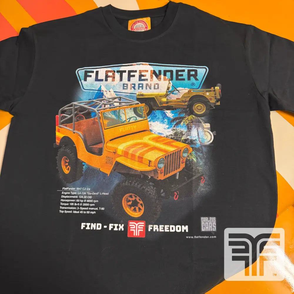 FLATFENDER 2A TEE / MEGA-THICK 100% COTTON - CLOTHING