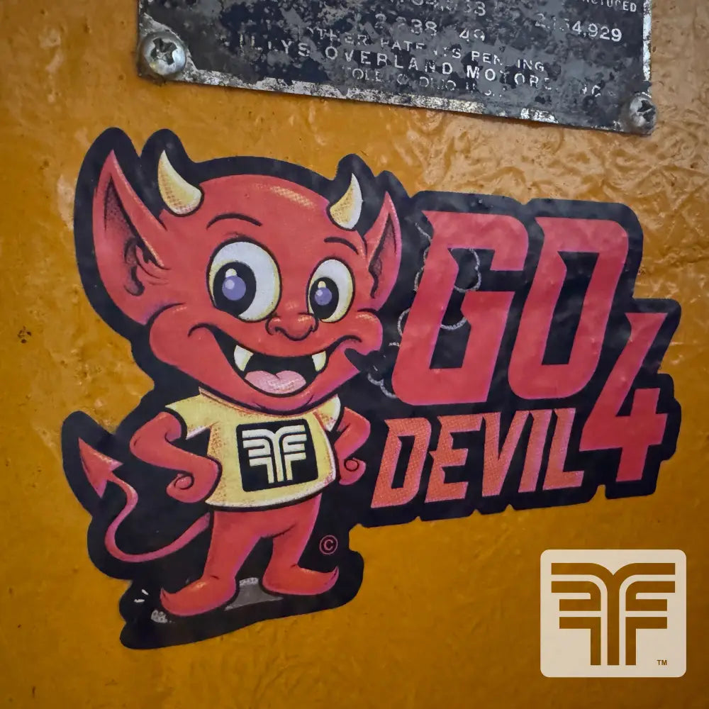 FLATFENDER GO DEVIL 4 STICKER - GEAR