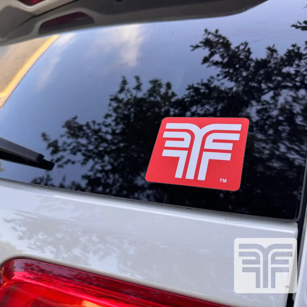FLATFENDER OFFICIAL ’FF’ BLOCK STICKER - GEAR