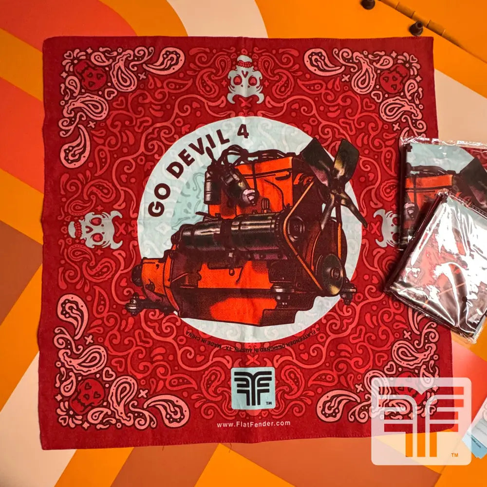 GO DEVIL 4 OFFICIAL BANDANA / RED - 1 - CLOTHING