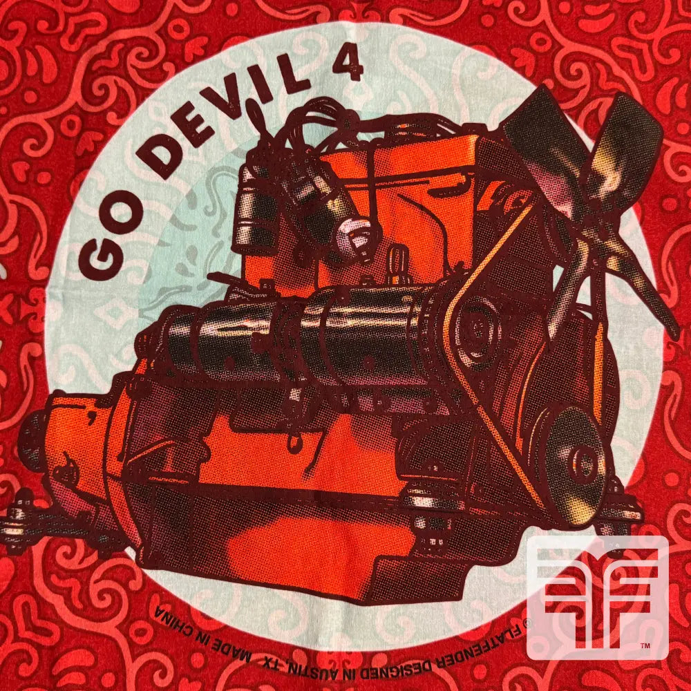 GO DEVIL 4 OFFICIAL BANDANA / RED - 1 - CLOTHING